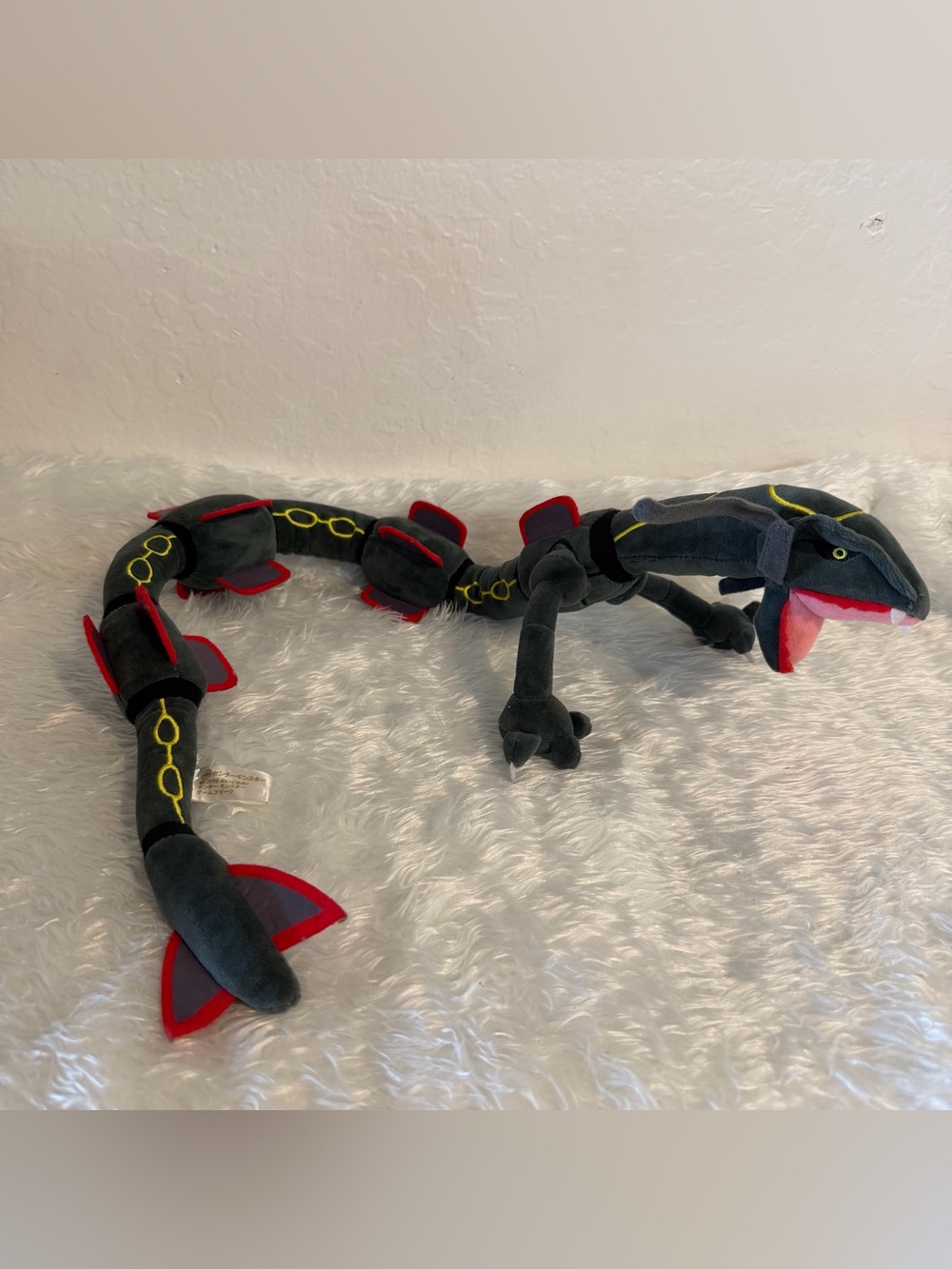 Pokemon Black Shiny Rayquaza 30” Large Hugging Plush Toy Ichiban Kuji Prize A